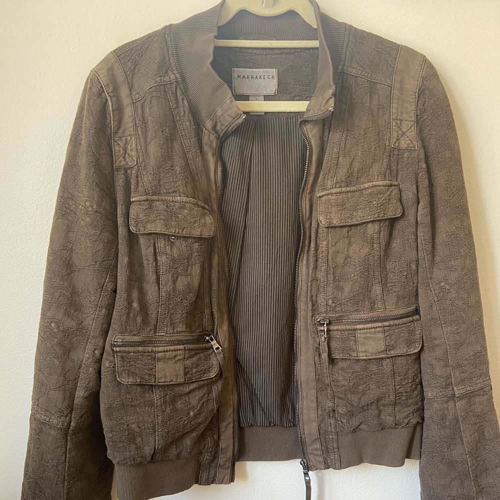 Marrakech by Anthropologie Bomber Jacket Size L